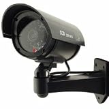 Outdoor Fake / Dummy Security Camera w/ Blinking Light (Black)