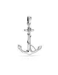 Bling Jewelry 925 Sterling Silver Nautical Theme Anchor Pendant