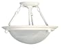 American Fluorescent HS6213W Duomo Semi-Flush, White