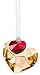 S1001567: SWAROVSKI FIGURINE FESTIVE HEARTS ORNAMENT, NEW 2009