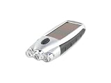 Produkt-Bild: OXENDOX LED - Taschenlampe SOL - TORCH - 04 mit 3 LEDs ( Dynamo + Solar ) silver - KEINE VERSANDKOSTEN