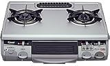 リンナイ　ガスコンロ・ガステーブル（フッ素天板） ハオME650GFT 直火焼き水無しグリル 片面焼 [ガス種：都市ガス（4B）　ハイカロリーバーナー：右]