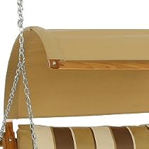 Double Swing Canopy - Straw Chambray