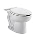 American Standard 3481.100.020 Cadet Pressure Assisted Elongated 14-Inch Bowl with 2 Bolt Caps, White (Bowl Only)