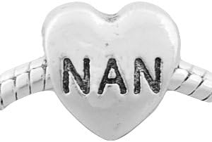 Nan Charm Bead. Compatible With Most Pandora Style Charm Bracelets.