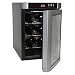 Haier HVUE06ABS 6-Bottle Capacity Wine Cellar, Black and Silver