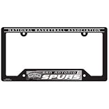 NBA San Antonio Spurs Black Plastic License Plate Frame