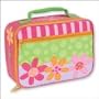 Stephen Joseph - Girls lunch box lunchboxes - FLOWER POWER - Can be personalized! We offer matching backpacks for girl's, FREE GIFT WHEN YOU PURCHASE BOTH!