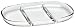 Kitchen & Housewares : WMF Tavola 3-Section Glass Antipasta Serving Tray