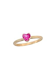 10K Gold Childrens July Birthstone Ring(size 3 1/2)