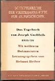 Produkt-Bild: Schriftenreihe der Vierteljahreshefte f&uuml;r Zeitgeschichte Nr. 1: Das Tagebuch von Joseph Goebbels 1925/26. Mit weiteren Dokumenten