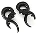 Flower Carved Horn Hanger Body Jewelry 6g - 00g -