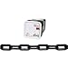Campbell 0990856 Plastic Chain in Square Pail, #8 Trade, 0.29" Diameter, 138' Length, Black