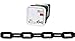 Campbell 0990856 Plastic Chain in Square Pail, #8 Trade, 0.29" Diameter, 138