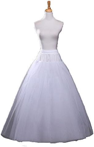 PY Tulle Petticoat For A-Line Wedding Dress White Free Size