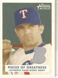 2006 Bowman Heritage Pieces of Greatness #PG-MY Michael Young - Texas Rangers (Piece of Authentic Game Used Jersey) (Baseball Cards)