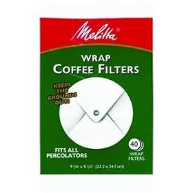 Melitta USA Inc 627402 White Wrap Coffee Filter