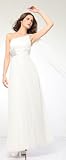 HK9210 FLORAL RHINESTONE BEADED STRAP ONE SHOULDER BALL GOWN DRESS