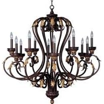Maxim Lighting 2897WB Monaco 12 Light Single Tier Chandelier in Windsor Bronze with No... by Maxim Lighting