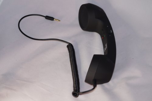 iPhone　ipad　用　受話器　！！　レトロ　で　おもしろ　便利　スマホ　グッズ　黒色