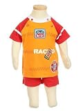 Bebini 2-PC Race Car Short & Snap Shoulder Tee Set