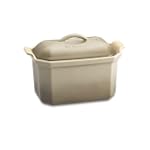 Le Creuset Heritage Stoneware Pate Terrine Dish with Press, Linen, .8L/27 oz.