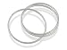 Silver Russian Wedding Ring Style Bangle