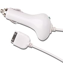 Premium White Rapid Car Charger (with IC CHIP) for Apple iPhone 3G