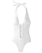 Ring trimmed halter swimsuit