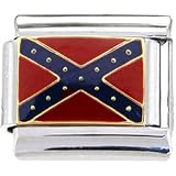 CONFEDERATE FLAG Italian Charm