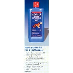 Adams d-Limonene Flea and Tick Shampoo for Cats and Dogs, 12 oz by 