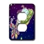 Londons Times Funny Aliens Cartoons - Alien Marital Bliss - Light Switch Covers - 2 plug outlet cover