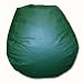 Kitchen & Housewares : Leather Look Vinyl Bean Bag Chair in Hunter Green