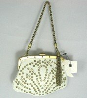 Gucci Handbags 144606 (White) Leather Small Evening Bag
