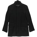 Cole Haan Mens Wool Leather Trim Coat