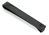 Ion plated stainless steel tie slide with cross accent with presentation box