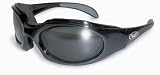LTD THICK AIRY FOAM PADDED SUNGLASSES, MOTORCYCLE ATV SPORTS EYEWEAR SMOKE LENS MSRP IS $20.00 Has Double Sided Anti-Fog Coated Lenses