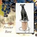 NEW! Brindle Greyhound Cork Bottle Buddy Wine Stopper