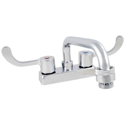 LDR 011 5280 Heavy Duty Double Handle Laundry Faucet, Chrome