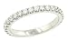 Ladies Pave Set Diamond Eternity Band Diamond 1.05cttw