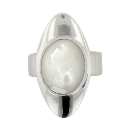 Sterling Silver Mother-of-Pearl Ring by Sajen