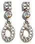 Ovale Iridescent Crystal Earrings
