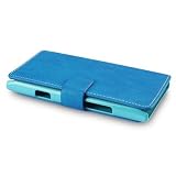 NOKIA LUMIA 900 "COVERT" BRANDED LIGHT BLUE LOW PROFILE WALLET CASE
