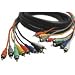 HOSA RCA - RCA, 3m (9.9 ft.) x 8 MULTI-TRACK SNAKE CABLES