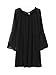 ZANZEA Women's Sexy Off Shoulder Chiffon Boho Ruffle Sleeve Blouse Mini Dress Black M