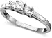 1/4ctw Three Stone Ring in 14k White Gold