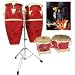 Aspire Santana Series Congas 10 and 11 Inch Set With Double Stand 10 and 11 Inch Set With Double Stand