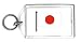 Keychain with Japan, Japanese, flag