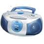 jWin JXCD462 AM/FM Portable CD Boombox With Cassette Playback