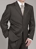 Jones New York Solid Olive 3-Button Wrinkle Resistant Suit
